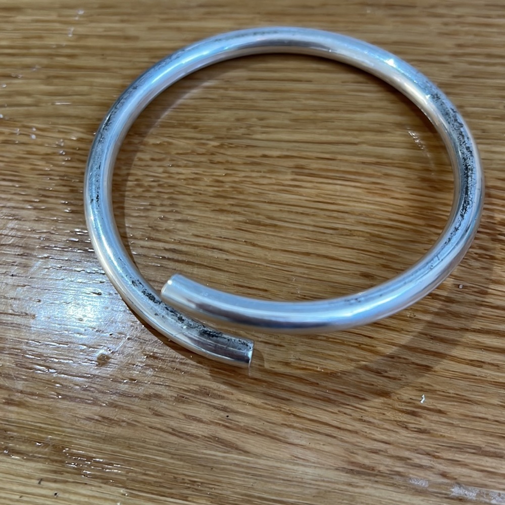 COS Unisex Sterling Silver Bendable Slip-on Bracelet